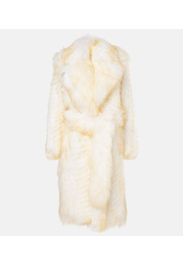 Cappotto a portafoglio in shearling