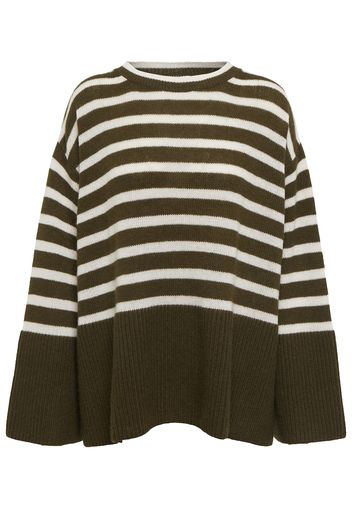 Pullover in lana e cashmere a righe