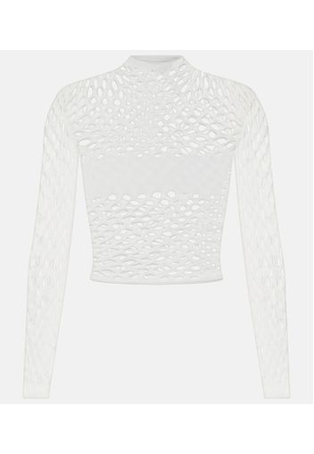 Top cropped in mesh