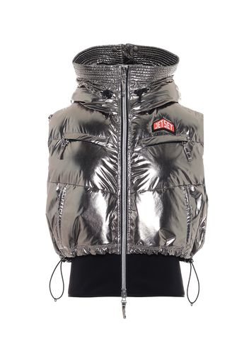 Gilet da sci metallizzato