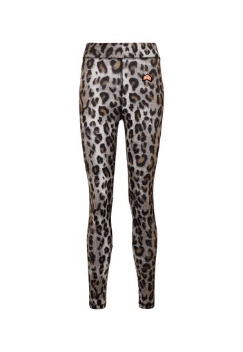 Leggings con stampa leopardata