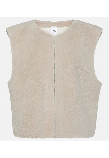 Gilet in pelle senza maniche