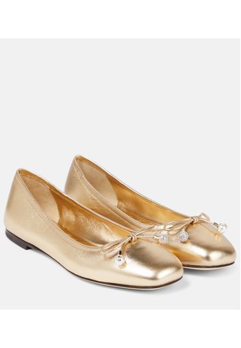 Ballerine Elme in pelle metallizzata