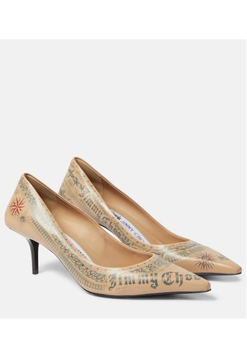 x Jean Paul Gaultier - Pumps Tattoo in pelle