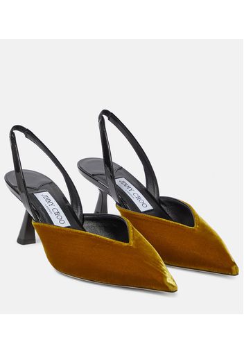 Pumps slingback Maryanne 65 in velluto