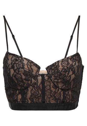 Bustier cropped Shirley in pizzo