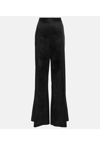 Pantaloni bootcut Jordana in raso