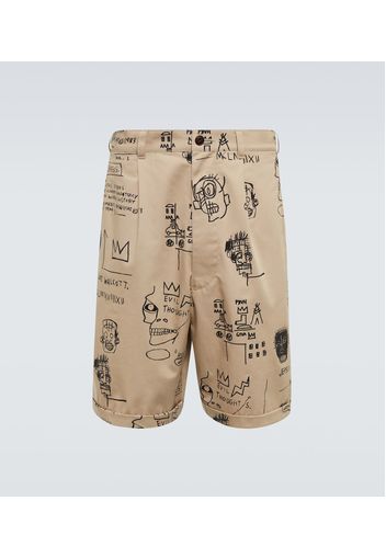 x Basquiat - Shorts in cotone con stampa