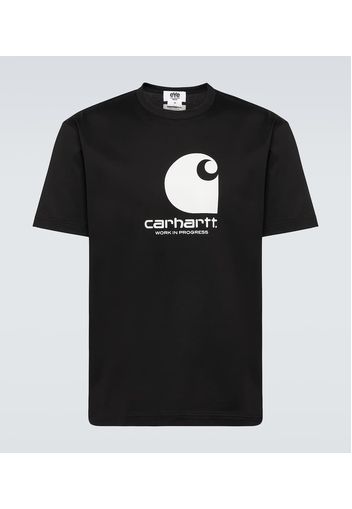x Carhartt - T-shirt in jersey di cotone con logo