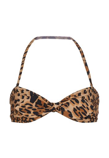 Esclusiva Mytheresa - Top bikini Bree a stampa leopardata