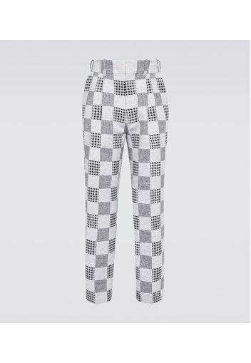 Pantaloni regular patchwork