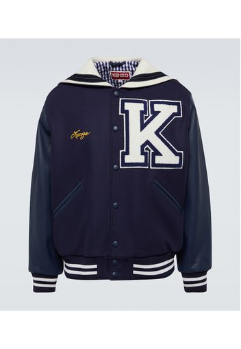 Giacca varsity Sailor in pelle