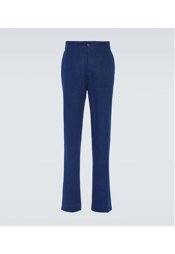 Pantaloni slim in cotone