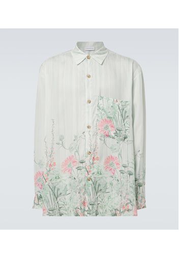 Camicia oversize con stampa floreale