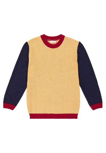 Pullover Ancla in misto lana color-block