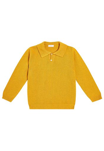 Pullover stile polo Brio in misto lana