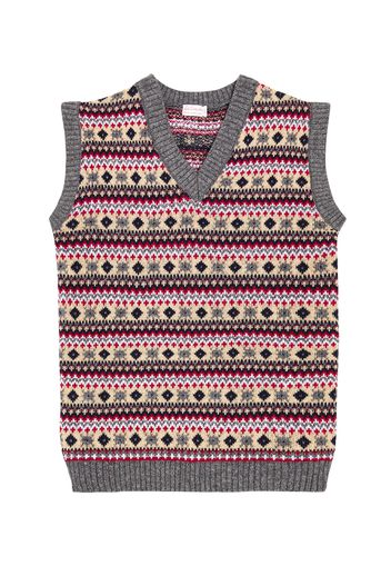 Gilet Cacia Fair Isle in misto lana