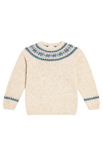 Pullover Fair Isle in misto lana con intarsi