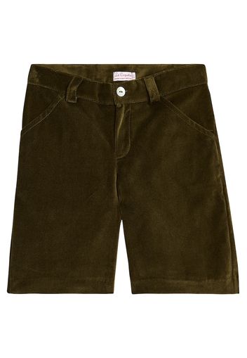 Shorts Lucas in velluto di cotone