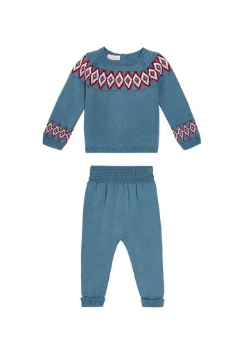 Baby - Pullover, leggings e berretto in lana