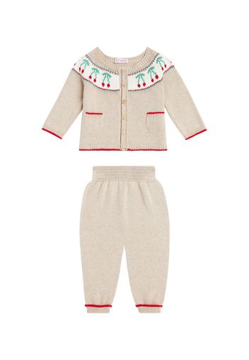 Baby - Cardigan e pantaloni Cereza in cotone