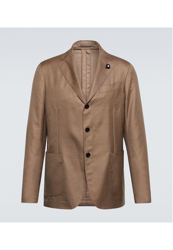 Blazer in cashmere e seta