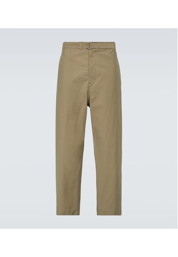 Pantaloni tapered in misto cotone