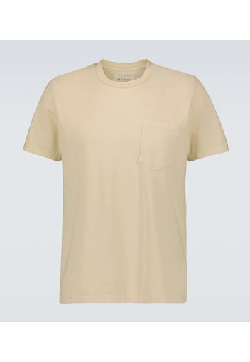 T-shirt classica in cotone con tasca