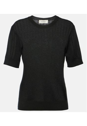 T-shirt Ava in maglia di cashmere