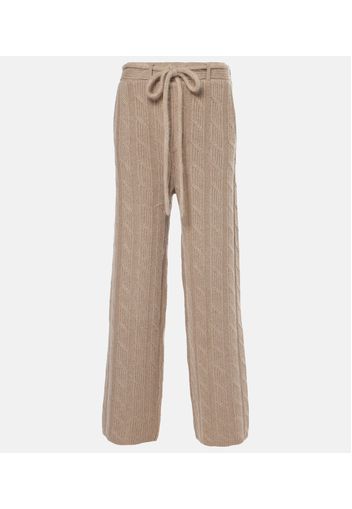 Pantaloni Ebba in maglia di cashmere