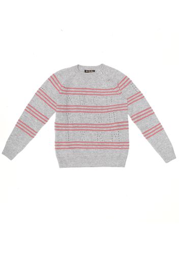 Pullover a righe in cashmere