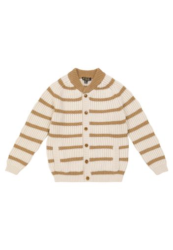 Cardigan Chunky Stripes in cashmere