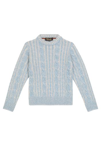 Pullover Mendel in baby cashmere a trecce