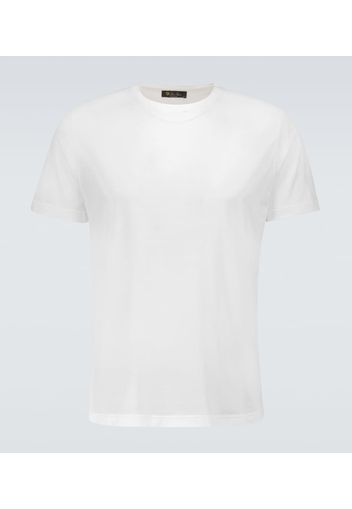 T-shirt in misto seta e cotone