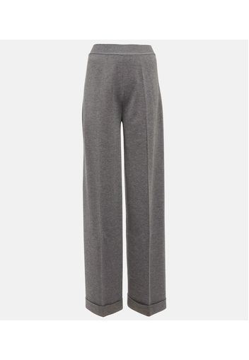 Pantaloni in cashmere e seta