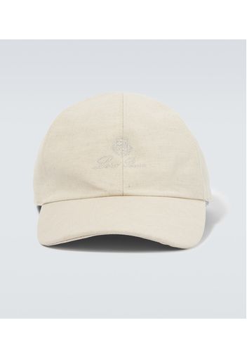 Cappello da baseball in cotone e lino