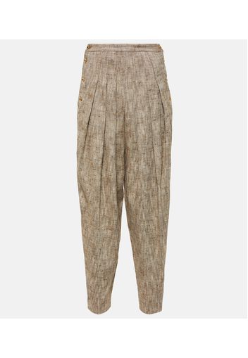 Pantaloni Asael in seta, cotone e canapa
