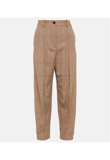 Pantaloni tapered Aniston in cashmere