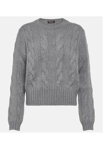 Pullover in cashmere a trecce