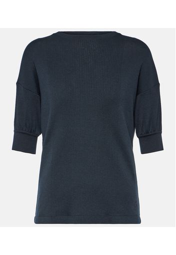 T-shirt in cashmere e cotone