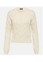 Pullover in cashmere a trecce