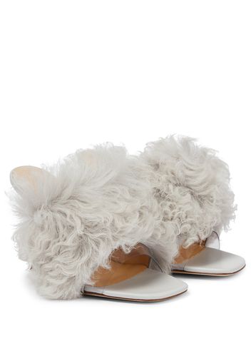 Mules PVC in shearling