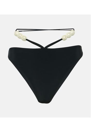 Slip bikini con perline