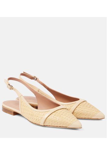 Ballerine slingback Jama in rafia