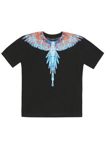 T-shirt Wings in cotone con stampa