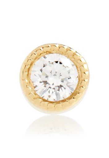 Orecchino singolo in oro 18kt con diamante