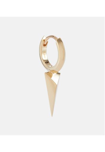 Orecchino a cerchio Faceted Single Long Spike in oro 18kt