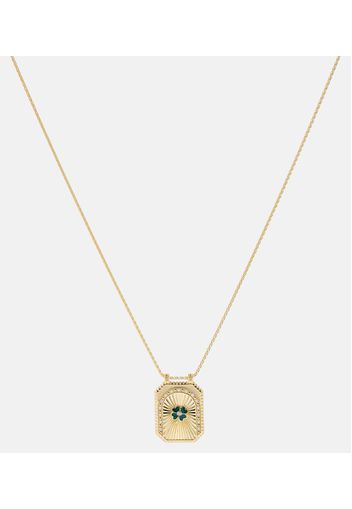 Collana Clover Scapular in oro 18kt con diamanti