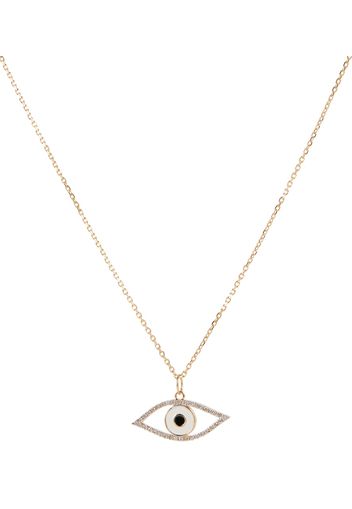 Collana Eye of Protection in oro 14kt con diamanti