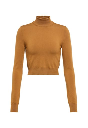 Pullover cropped Balbo in misto lana